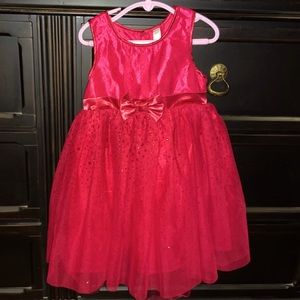 Girls Red Sparkly dress